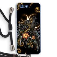 Huilende Wolf: Honor 10 Transparant Hoesje met koord