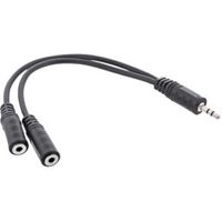 InLine 99300B audio kabel 2 m 3.5mm 2 x 3.5mm Zwart - thumbnail