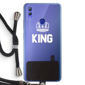 King zwart: Honor Note 10 Transparant Hoesje met koord
