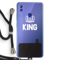 King zwart: Honor Note 10 Transparant Hoesje met koord