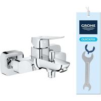 Wandgemonteerde bad-/douchekraan - GROHE DICE - Chroom