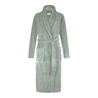Ten Cate dames badjas Fleece - Minty Green Stipe