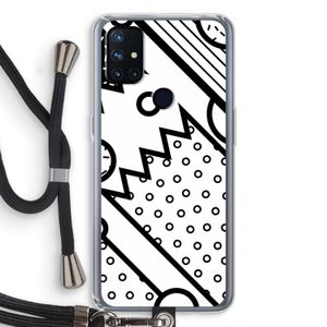 Pop Art #4: OnePlus Nord N10 5G Transparant Hoesje met koord