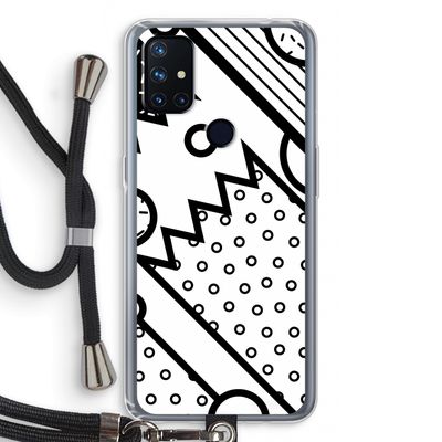 Pop Art #4: OnePlus Nord N10 5G Transparant Hoesje met koord
