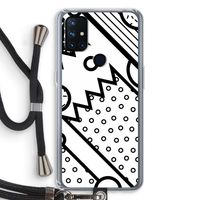 Pop Art #4: OnePlus Nord N10 5G Transparant Hoesje met koord