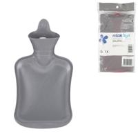 Relaxdays warmwater kruik grijs 1 l | 12 stuks