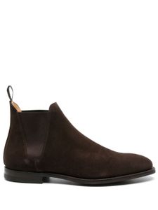 Crockett & Jones bottines en daim à bout en amande - Marron