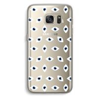 Eyes pattern: Samsung Galaxy S7 Transparant Hoesje