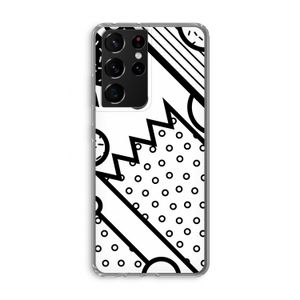 Pop Art #4: Samsung Galaxy S21 Ultra Transparant Hoesje