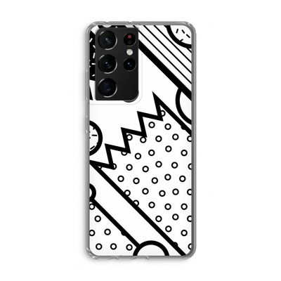 Pop Art #4: Samsung Galaxy S21 Ultra Transparant Hoesje