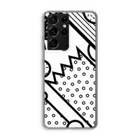 Pop Art #4: Samsung Galaxy S21 Ultra Transparant Hoesje