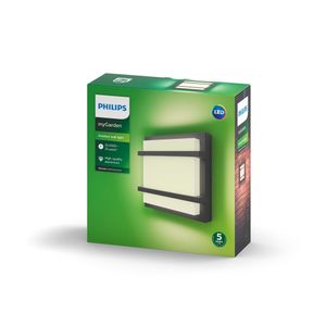 Philips - Petronia buitenwandlamp antraciet