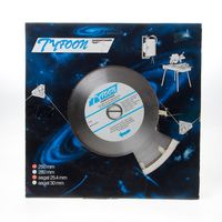 Diamantzaag nat Tyfoon baksteen diameter 250 x asgat 30mm - thumbnail