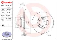 Remmenset, remschijf BREMBO, Remschijftype: Binnen geventileerd, Inbouwplaats: Achteras: , u.a. für Renault, Opel