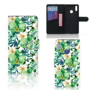 Huawei Y7 (2019) Hoesje Orchidee Groen