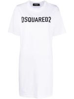 DSQUARED2 robe à logo imprimé - Blanc