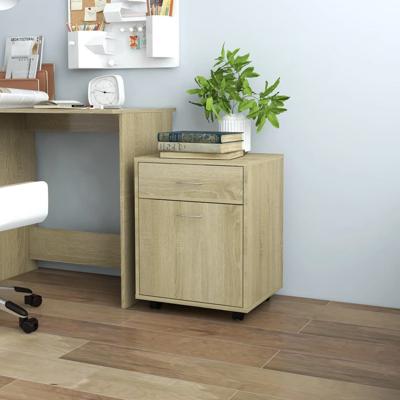 Rolkast 45x38x54 cm bewerkt hout sonoma eikenkleurig