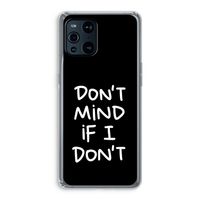 Don't Mind: Oppo Find X3 Pro Transparant Hoesje