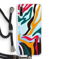 Colored Zebra: Huawei P Smart Pro Transparant Hoesje met koord