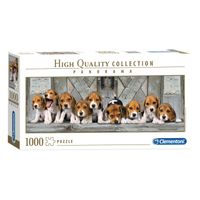 Clementoni Panorama Puzzel Beagles, 1000st. - thumbnail