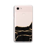 Gouden marmer: Google Pixel 3 XL Transparant Hoesje