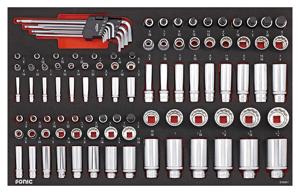 Sonic Doppenset 1/4", 3/8" & 1/2", 12-kant 100-delig 310001