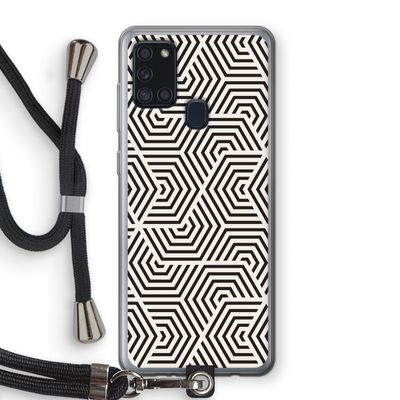 Magic pattern: Samsung Galaxy A21s Transparant Hoesje met koord