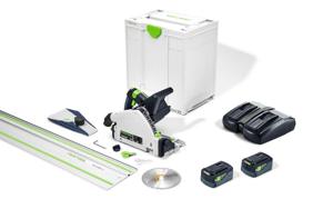Festool TSC 55 5,0 KEBI-Plus/XL-FS Accu Invalcirkelzaag 18V 5.0Ah in Systainer met Geleiderail FS 1400/2 - 577391