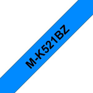 Brother M-K521 Labeltape Kunststof Tapekleur: Blauw Tekstkleur: Zwart 9 mm 8 m