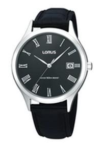Horlogeband Lorus VX42-X299 / RXH87HX9 / RR017X Leder Zwart