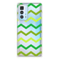 Motorola Edge 20 Pro | TPU bumper | Zigzag Groen