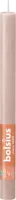 Bolsius dinerkaars rustiek shine 27cm misty pink