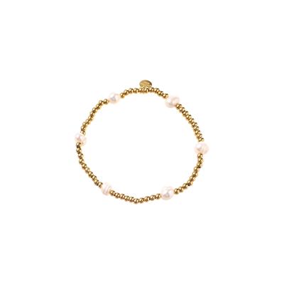 Day&Eve Elastische Armband Balsy Pearls Goud