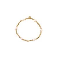 Day&Eve Elastische Armband Balsy Pearls Goud