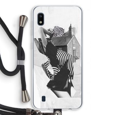 House: Samsung Galaxy A10 Transparant Hoesje met koord