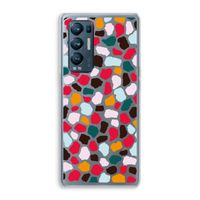 Colored Giraffe: Oppo Find X3 Neo Transparant Hoesje