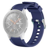 Verticale Nerf polsband horlogeband voor Galaxy Watch 46mm (donkerblauw)