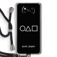 Squid Game: Xiaomi Poco X3 NFC Transparant Hoesje met koord