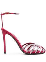 Alevì escarpins Penelope 120 mm à ornements en cristal - Rouge