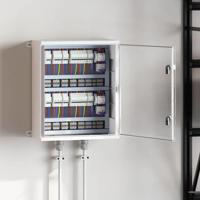 VidaXL Bedieningskast grijs 50 x 22 x 60 cm abs kunststof