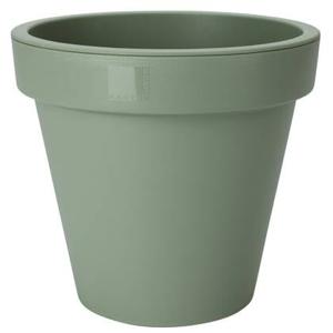 Pro Garden Plantenpot|bloempot - kunststof - groen - D25 cm