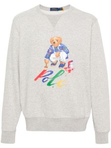 Polo Ralph Lauren sweat à imprimé Polo Bear - Gris