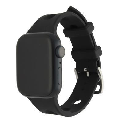 Apple Watch Bandje Evelor - Siliconen - Zwart - Apple Watch Bandje Evelor - Siliconen - Zwart -