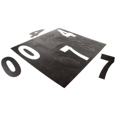 Deko Light 930807 Huisnummerbord Energielabel G (A - G) 100 mm Zwart