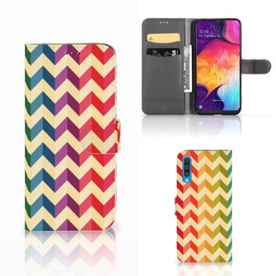 Samsung Galaxy A50 | Telefoon Hoesje | Zigzag Multi Color Samsung Galaxy A50 | Telefoon Hoesje | Zigzag Multi Color