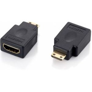 Equip 118914 tussenstuk voor kabels HDMI A HDMI C Zwart