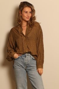 Lala Berlin Lala Berlin - Blouse - Blouse Bee - Bruin