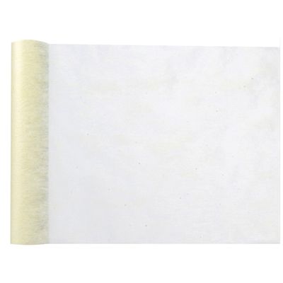 Tafelloper op rol - ivoor wit - 30 cm x 10 m - non woven polyester