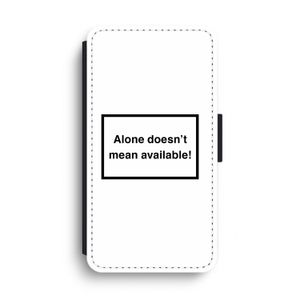 Alone: iPhone XS Max Flip Hoesje