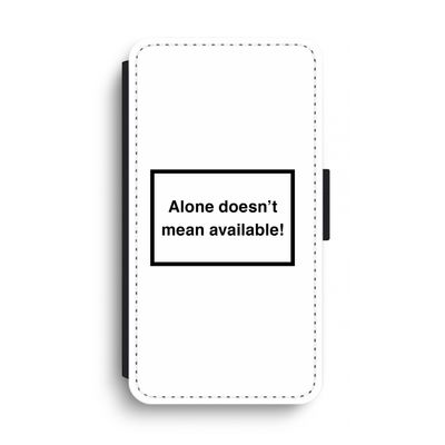 Alone: iPhone XS Max Flip Hoesje